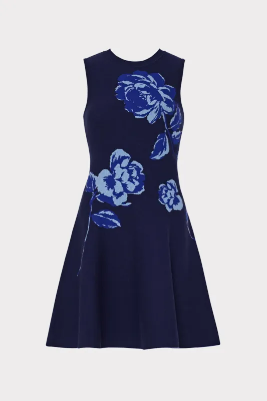 Kenzie Sleeveless Jacquard Knit Dress sold by Milly