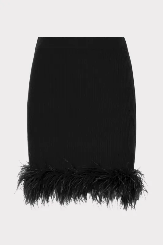 Boa Feather Skirt made by Milly