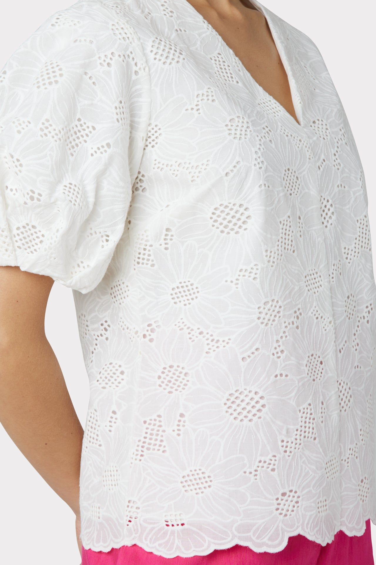 Tournesol Eyelet Top sold by Milly product image thumbnail 3