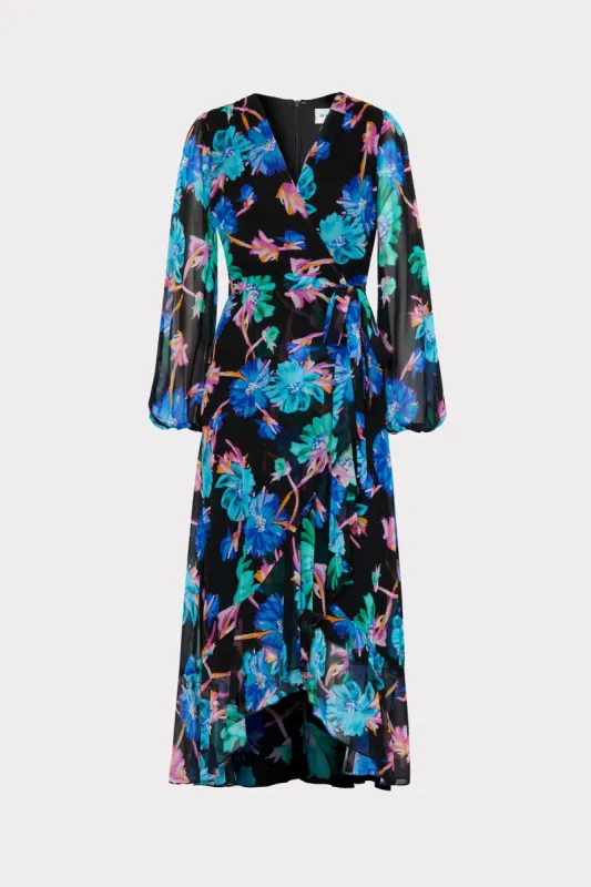 Halley Floating Cosmos Print Dress sold by Milly