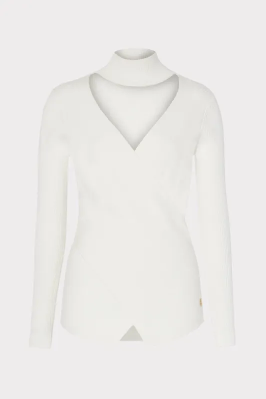 Reversible Cross Body Long Sleeve Sweater sold by Milly