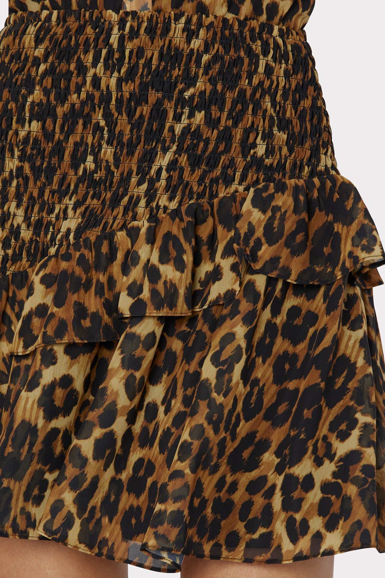 Ginny Leopard Skirt sold by Milly product image thumbnail 3
