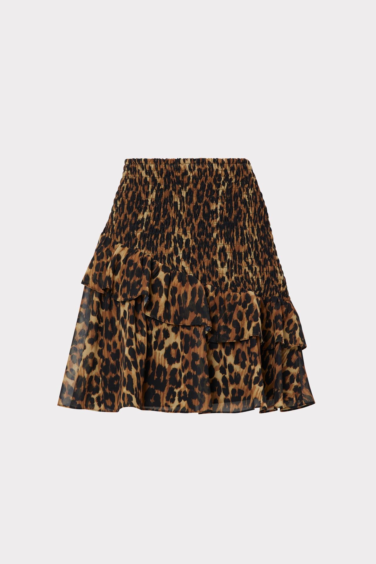 Ginny Leopard Skirt sold by Milly product image thumbnail 4