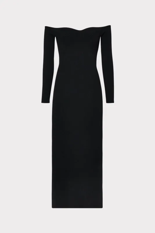 Knit Bustier Off The Shoulder Dress sold by Milly