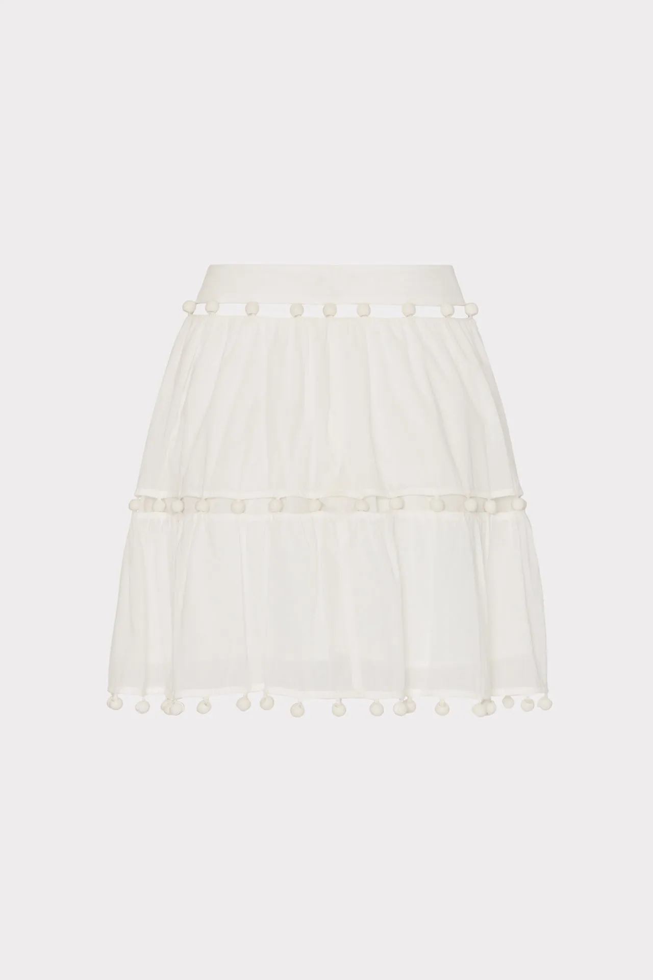 Beaded Cotton Voile Skirt sold by Milly product image thumbnail 4