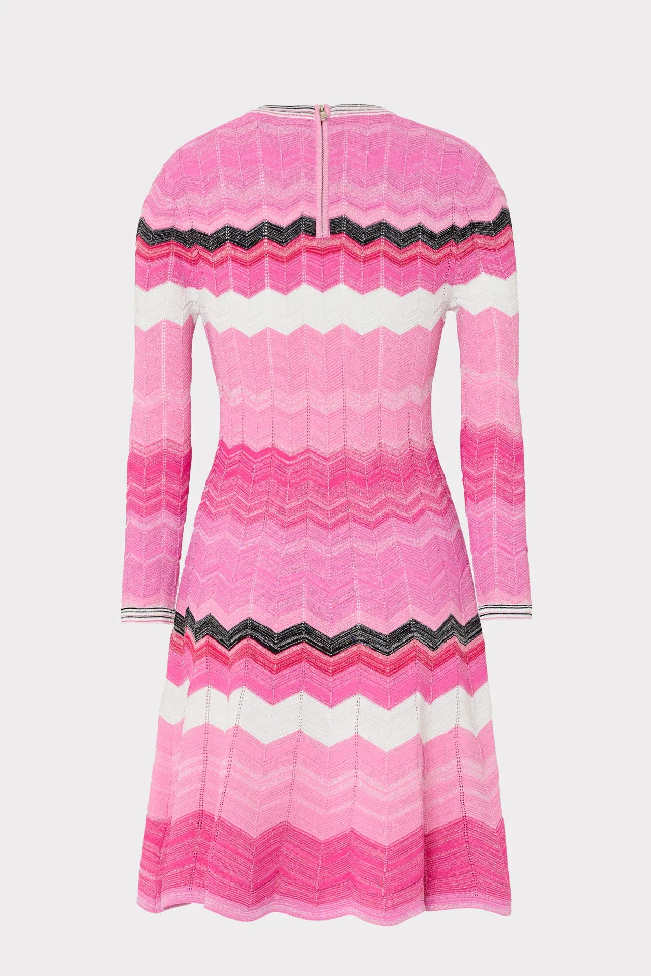 Zig Zag Long Sleeve Flare Dress sold by Milly product image thumbnail 4