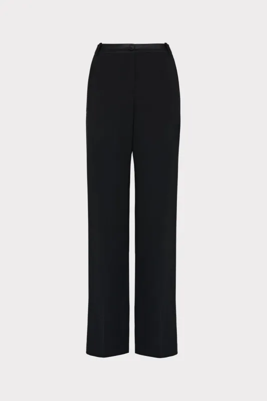 Soren Low-Rise Hammered Satin Pants sold by Milly