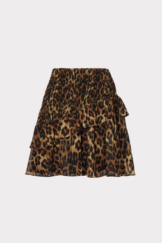 Ginny Leopard Skirt sold by Milly