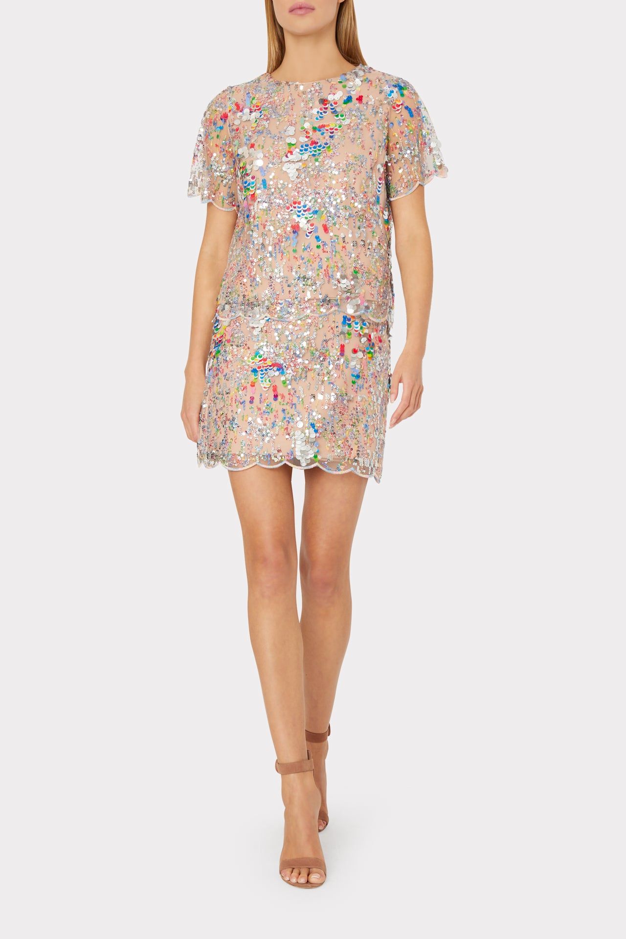 Kristina Multi Color Sequins Skirt sold by Milly product image thumbnail 2