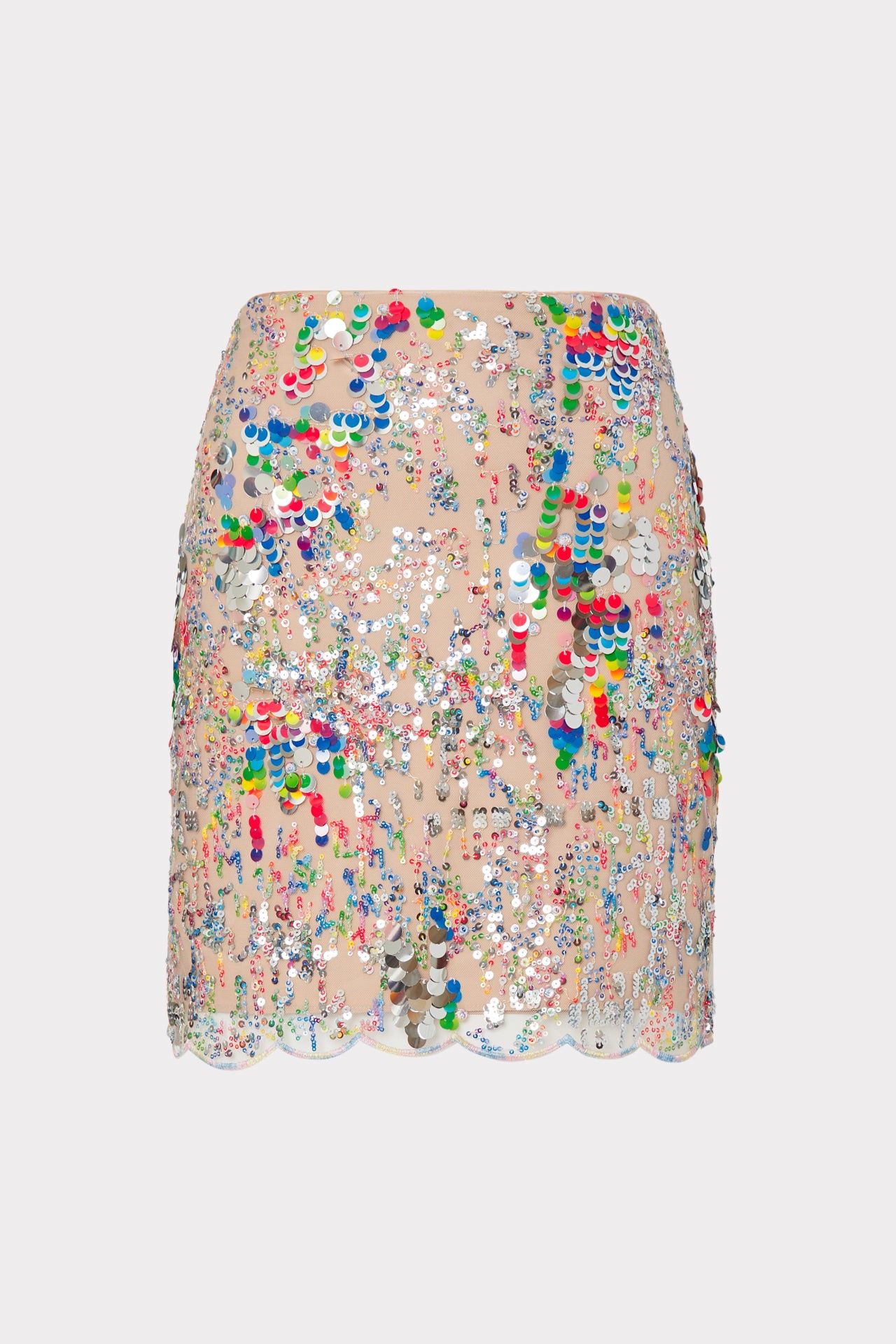 Kristina Multi Color Sequins Skirt sold by Milly