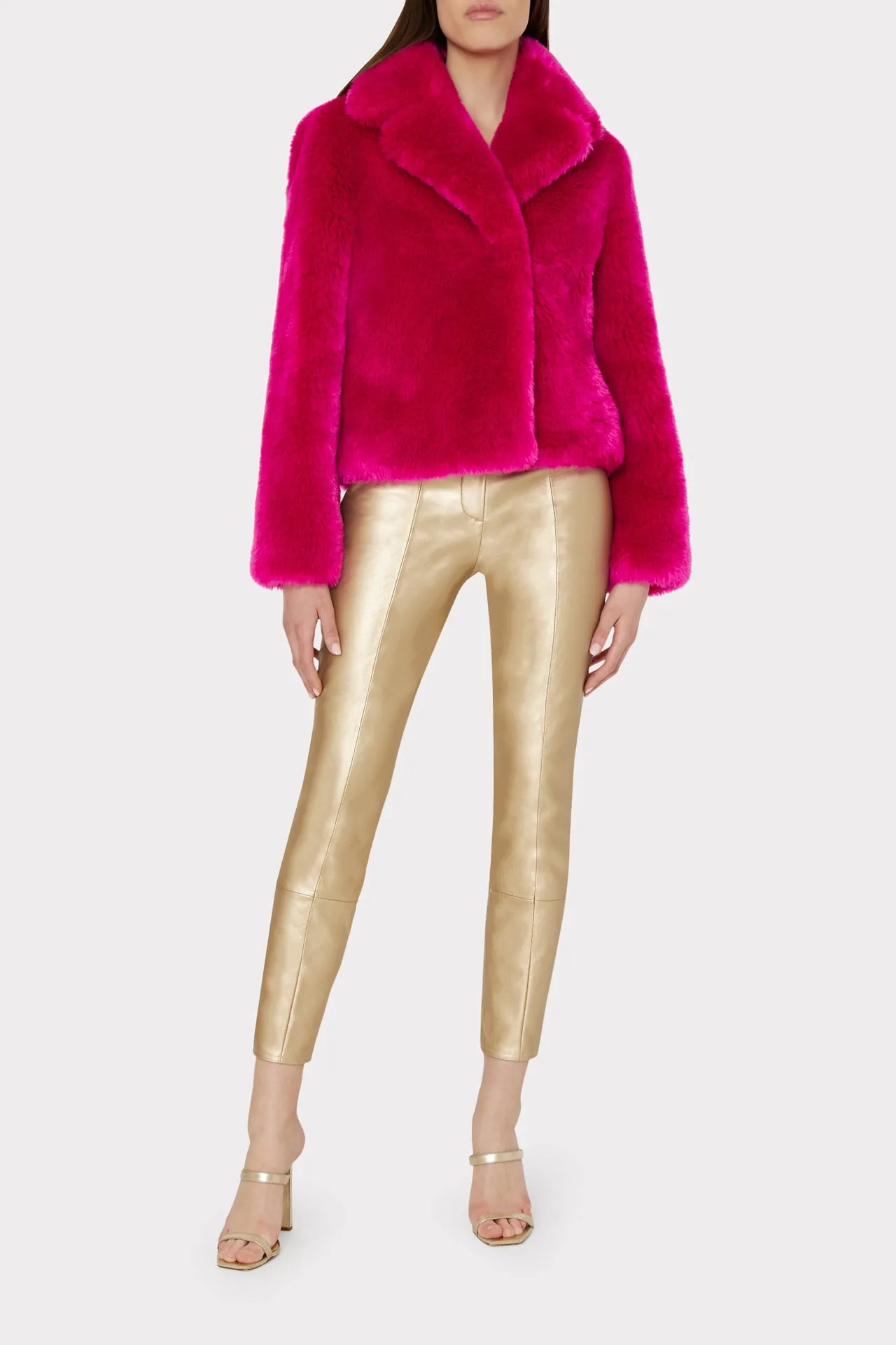 Faye Faux Fur Coat sold by Milly product image thumbnail 2