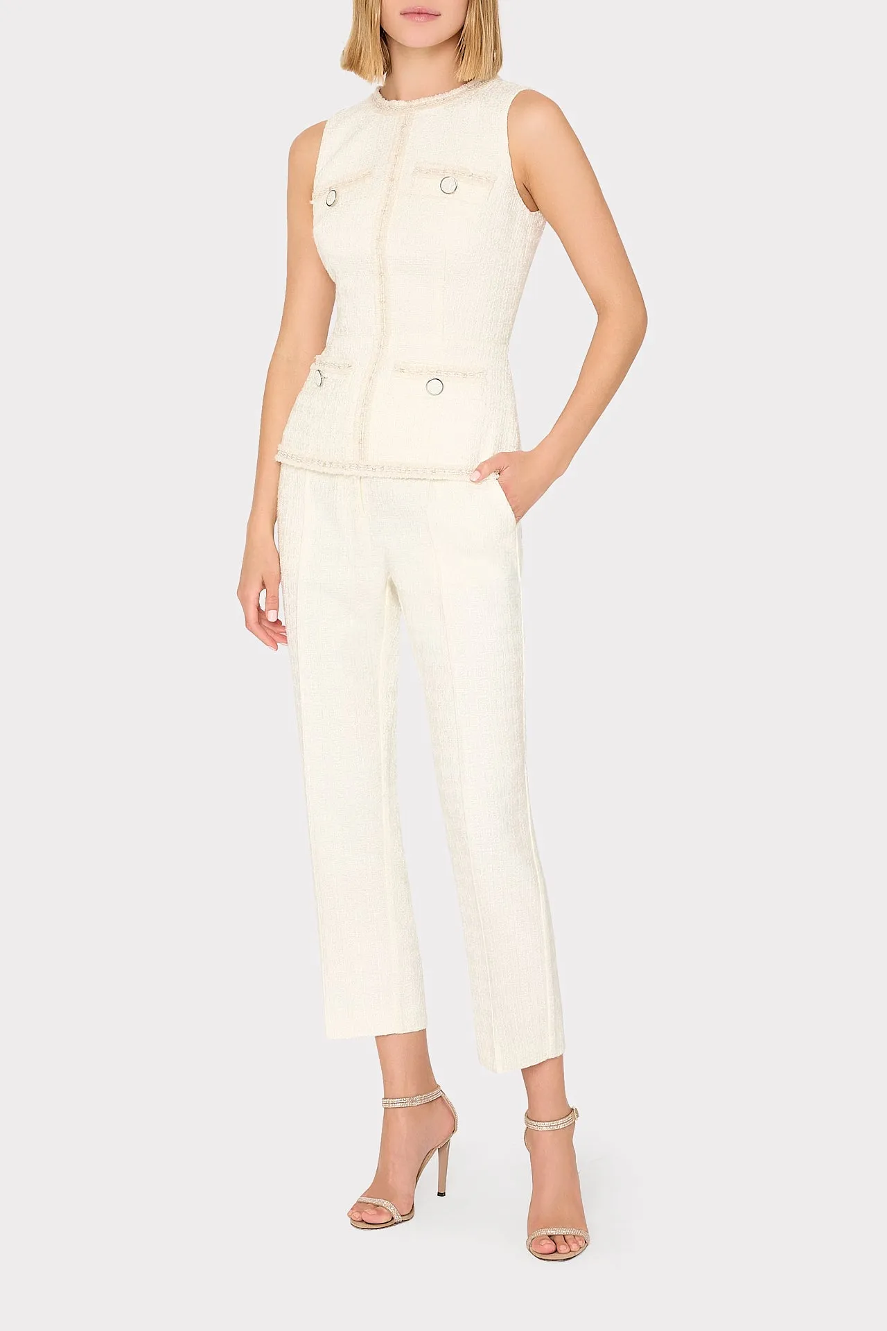 Nette Boucle Sleeveless Top sold by Milly product image thumbnail 2