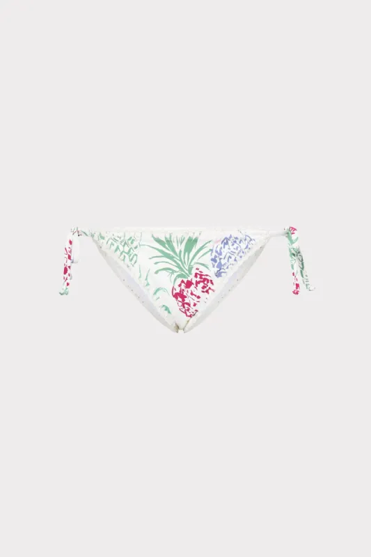 Tropical Pineapple Print Bikini Bottom sold by Milly