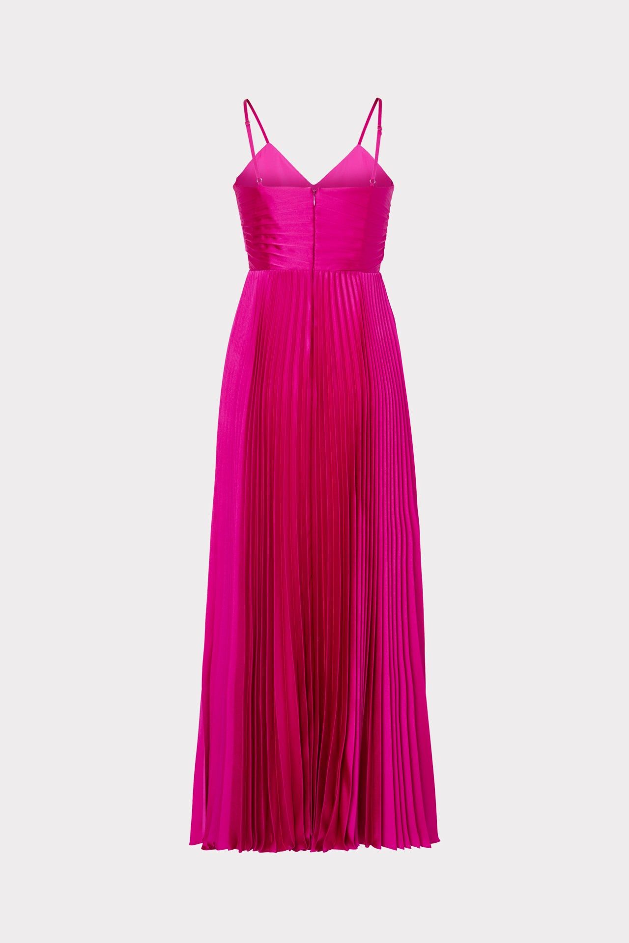 Hallie Satin Pleated Dress sold by Milly product image thumbnail 4