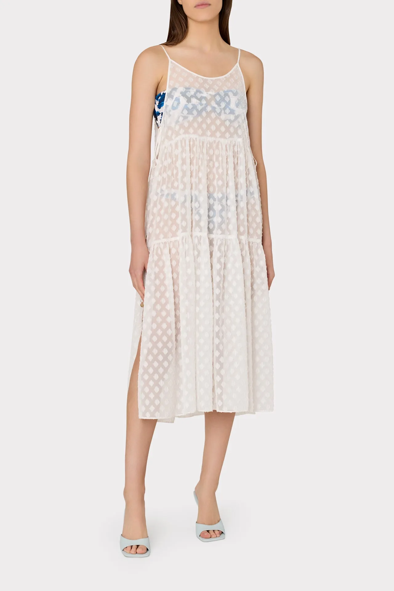 Valeria Diamond Jacquard Coverup Dress sold by Milly product image thumbnail 2