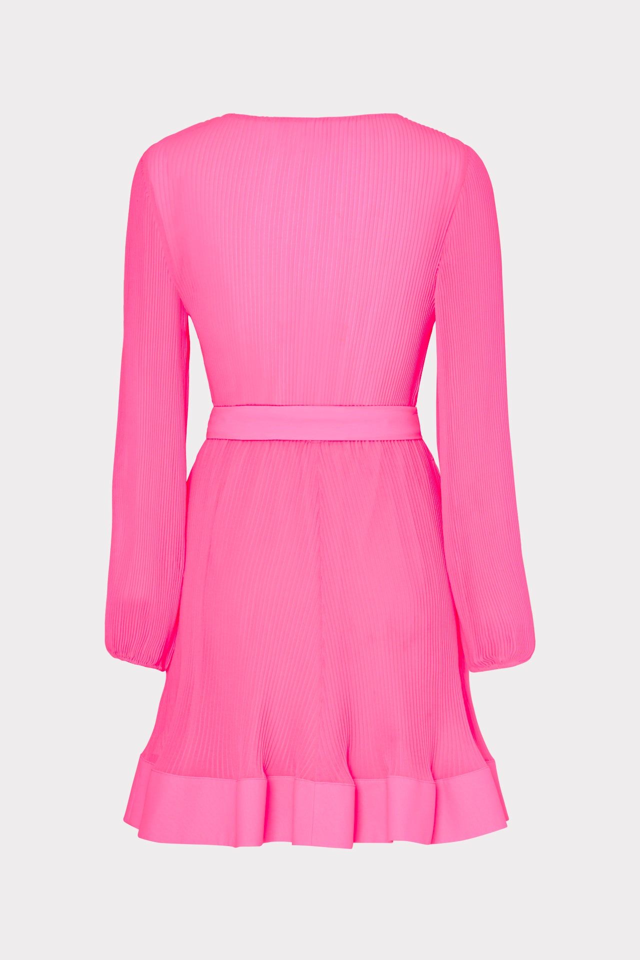 Liv Pleated Chiffon Dress sold by Milly product image thumbnail 4