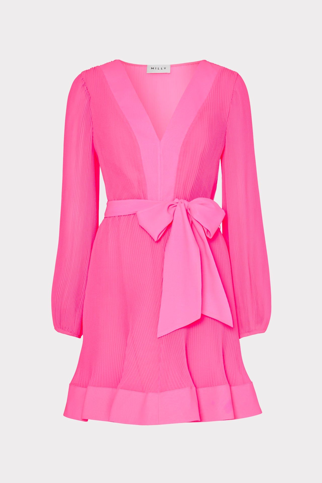 Liv Pleated Chiffon Dress sold by Milly