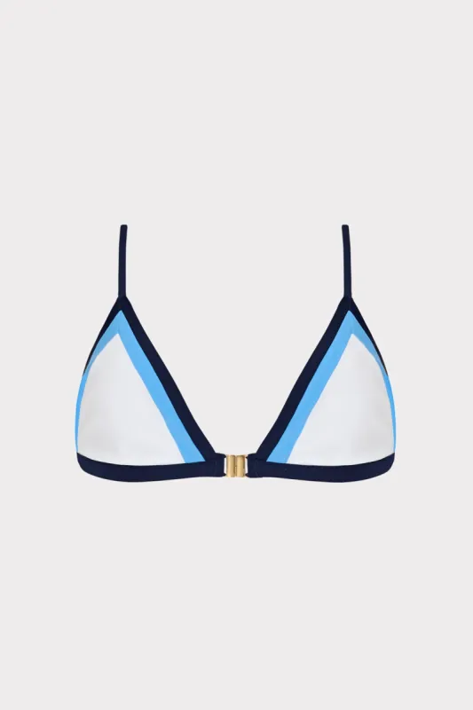 Amalfi Color Block Bikini Top sold by Milly