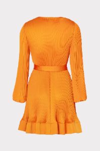 Liv Satin Pleated Dress sold by Milly