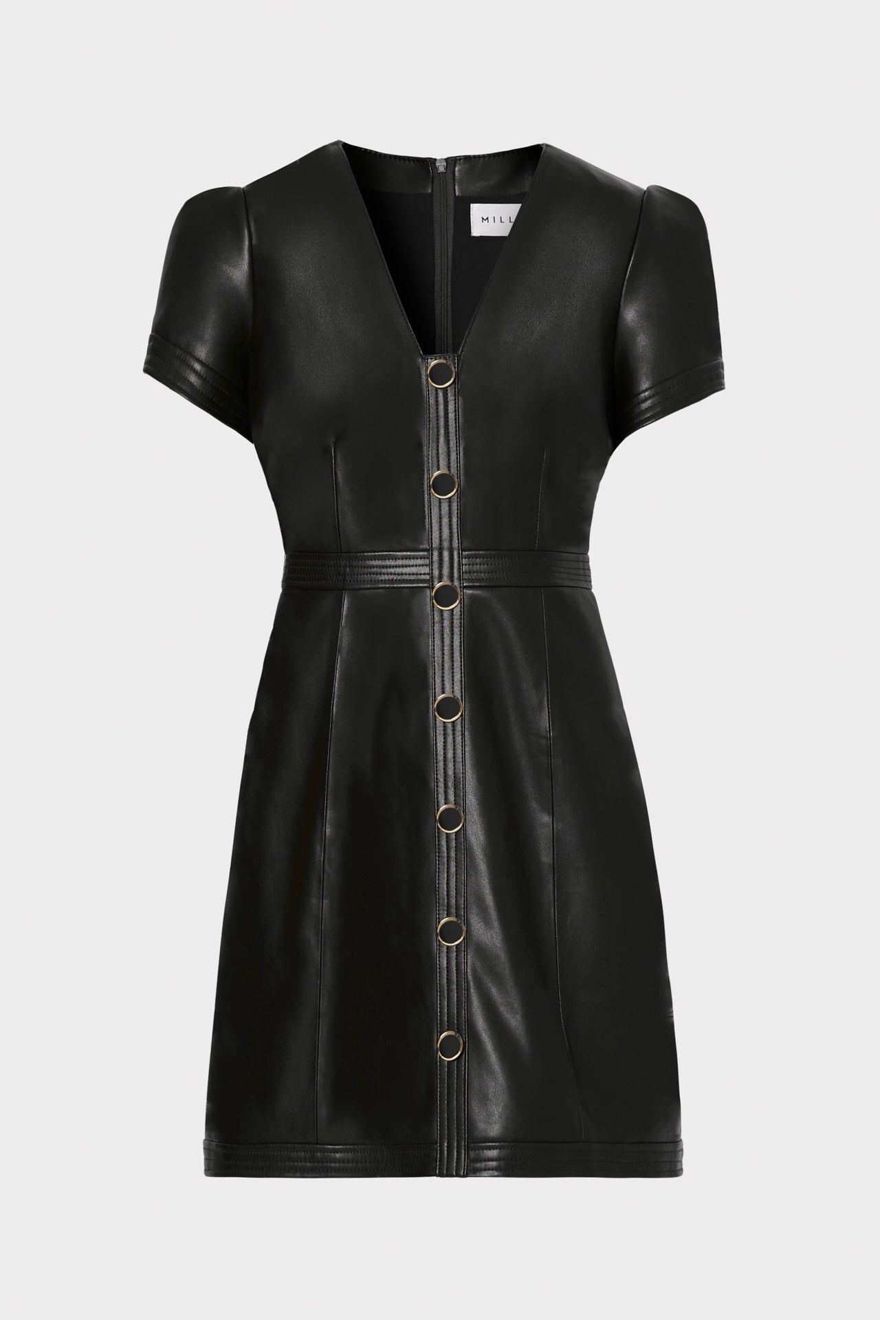 Isabelle Vegan Leather Dress sold by Milly