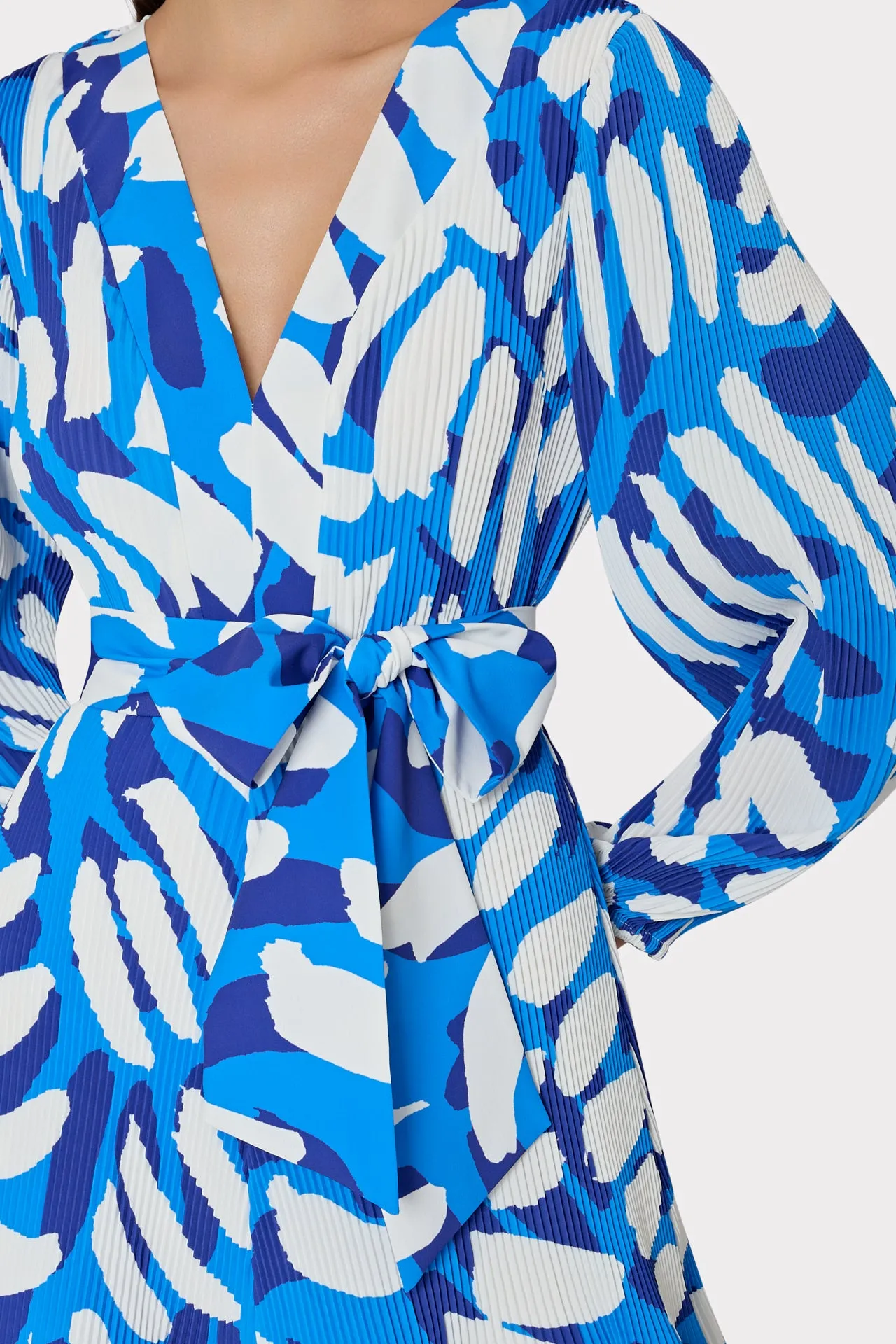 Liv Brushstroke Pleated Dress sold by Milly product image thumbnail 3