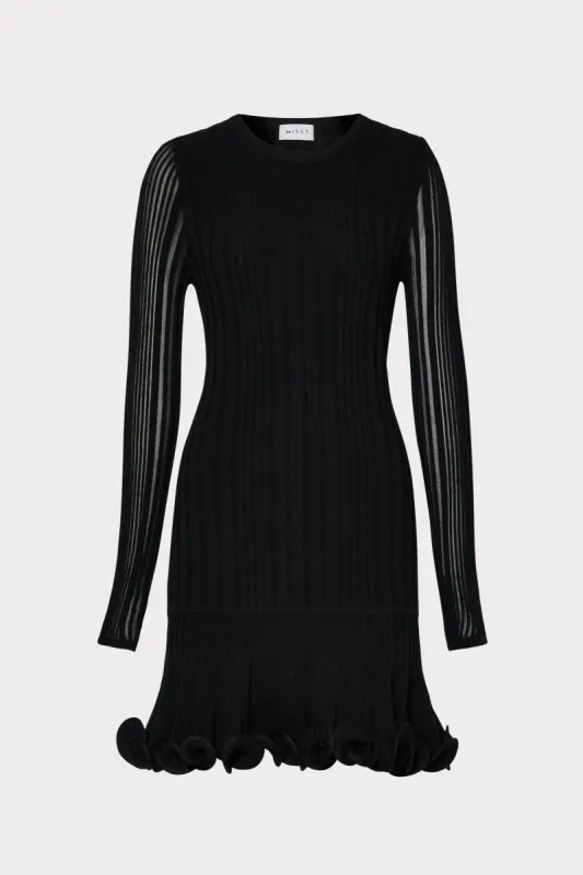 Fit And Flare Rib Dress sold by Milly