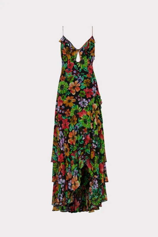 Edra Wildflower Garden Print Dress made by Milly
