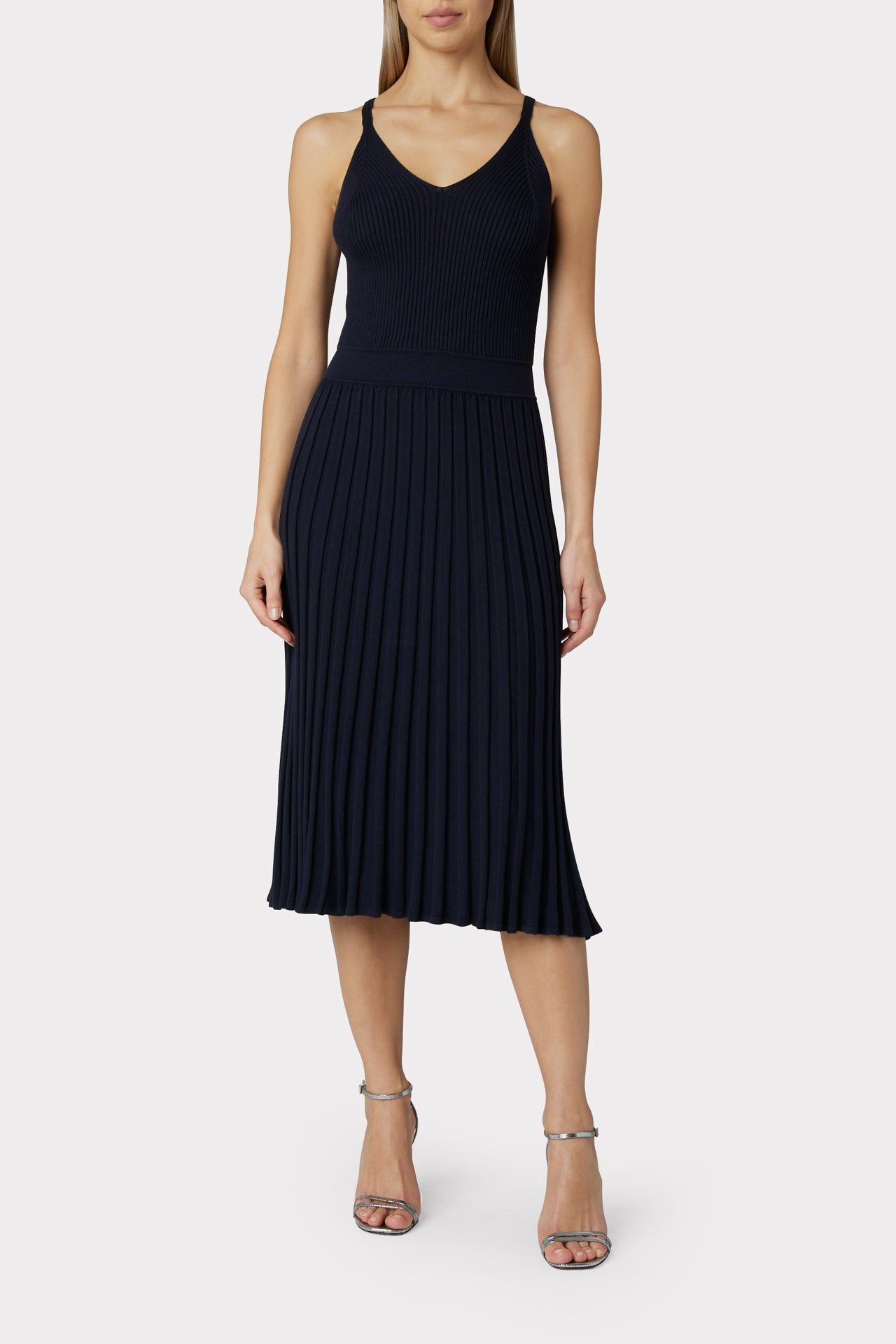 Cami Top Pleated Midi Dress sold by Milly product image thumbnail 2