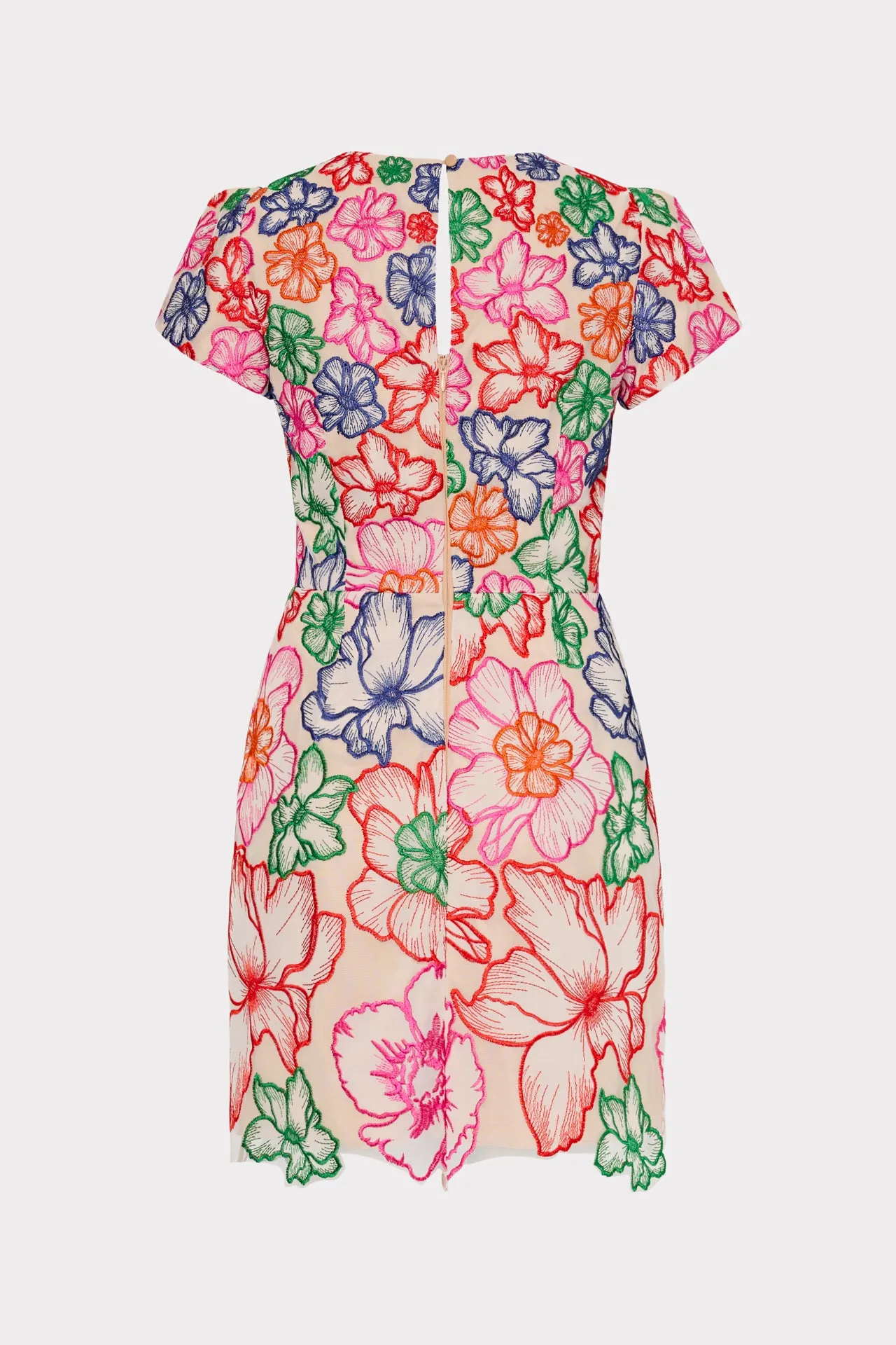 Kyla Cascading Floral Embroidered Dress sold by Milly product image thumbnail 4