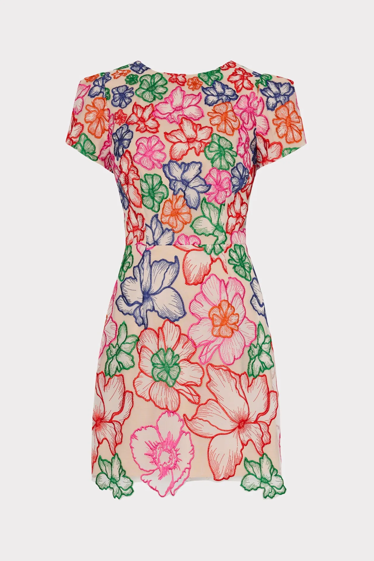 Kyla Cascading Floral Embroidered Dress sold by Milly