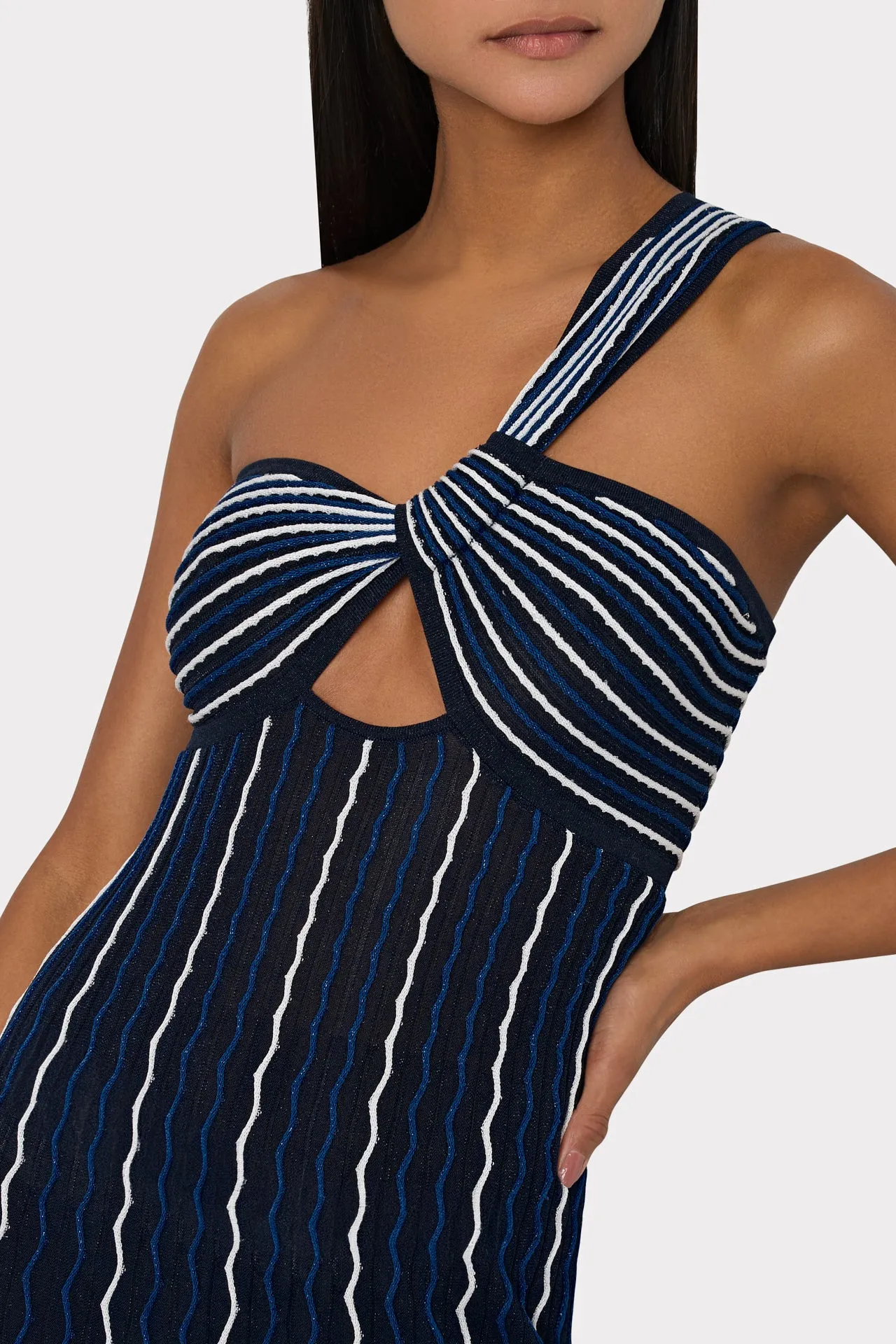 Emerson One Shoulder Knit Dress sold by Milly product image thumbnail 4