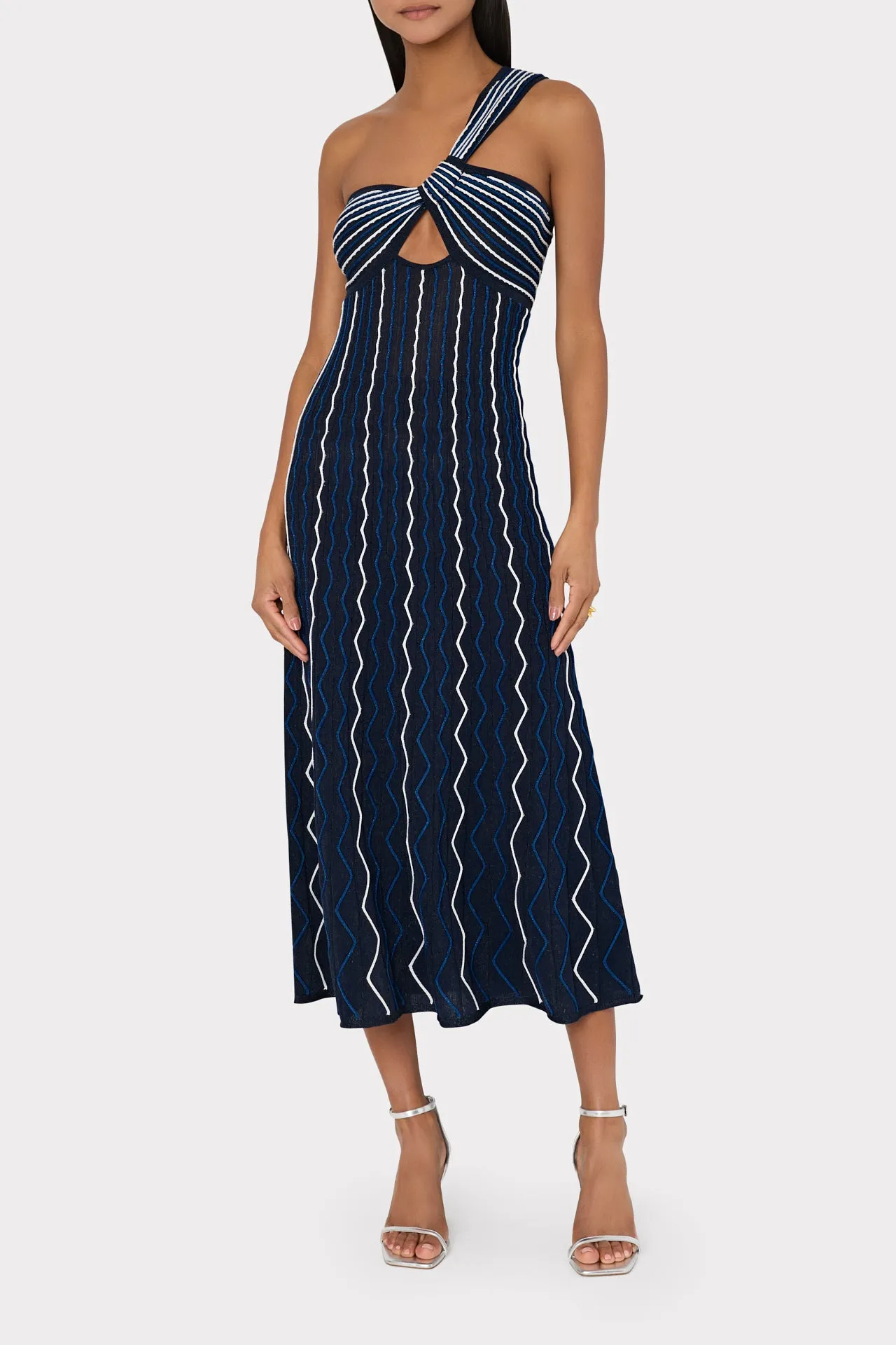 Emerson One Shoulder Knit Dress sold by Milly product image thumbnail 2