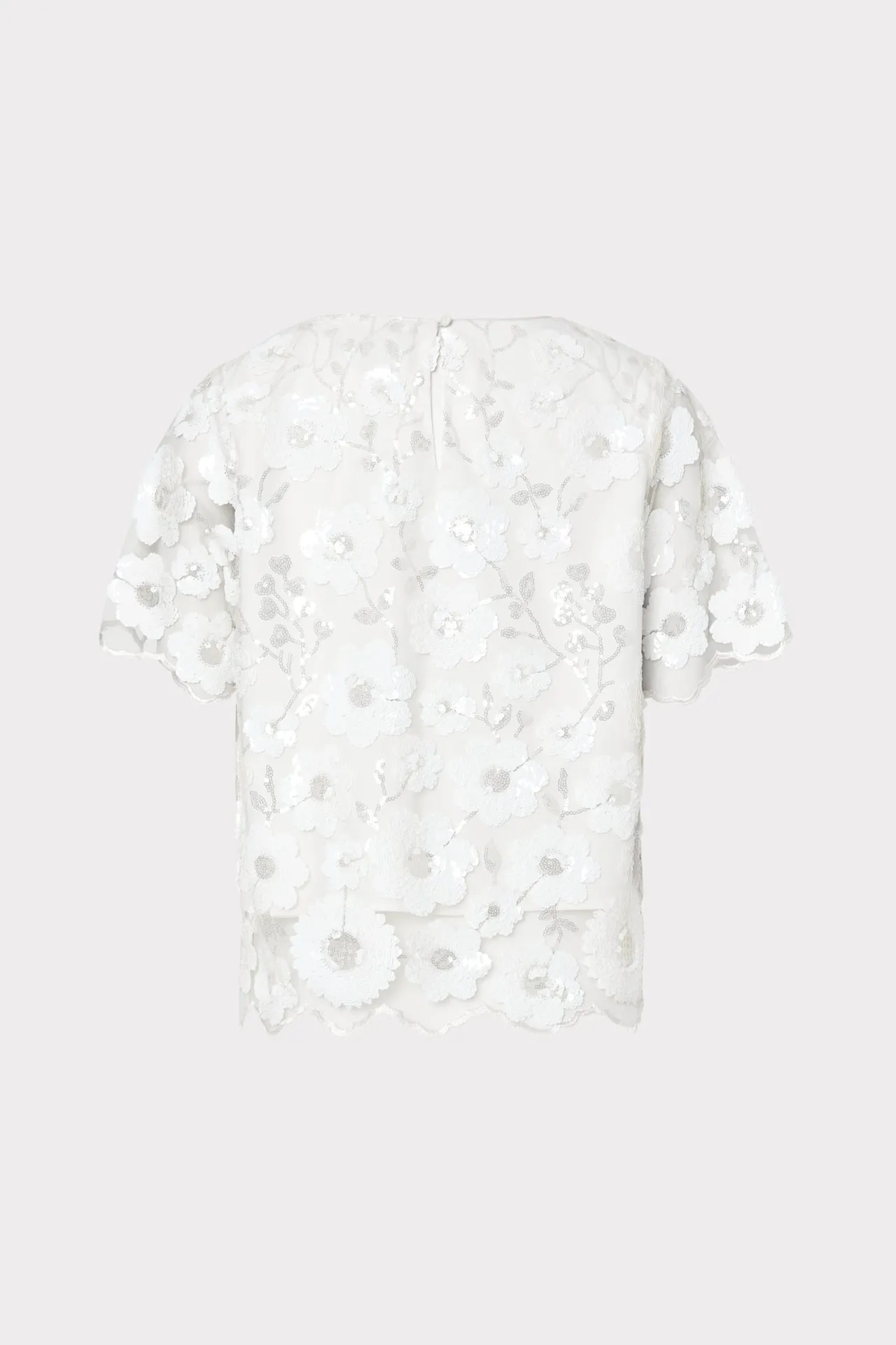 Katelynn Floral Cascading Sequin Top sold by Milly product image thumbnail 4