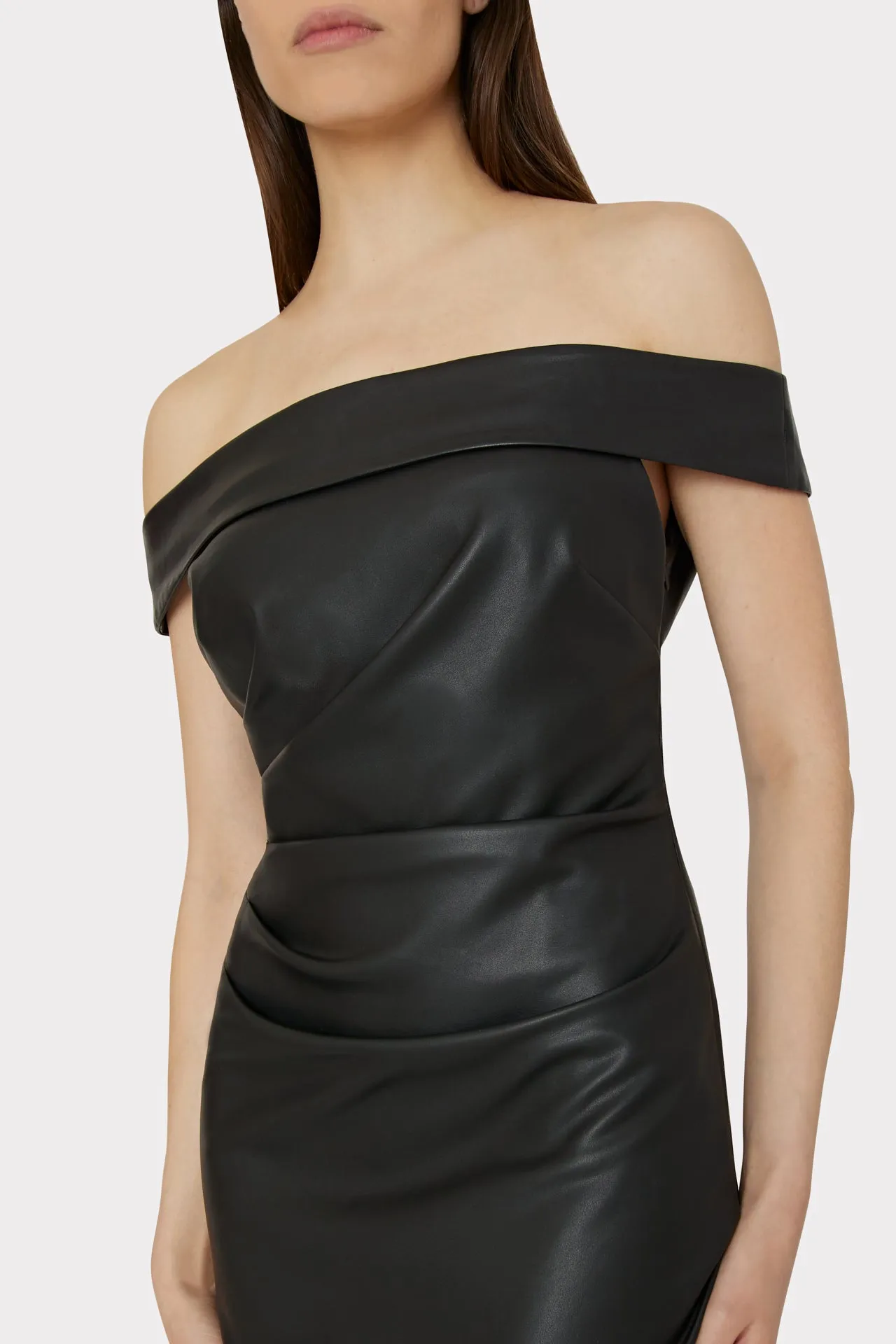 Ally Vegan Leather Dress sold by Milly product image thumbnail 3