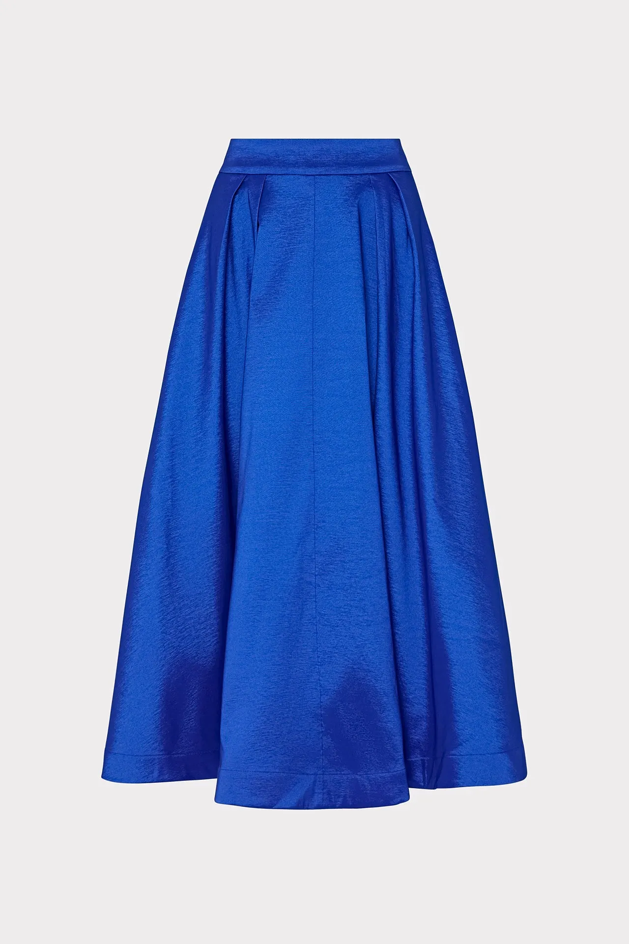 Juliet Taffeta Midi Skirt sold by Milly