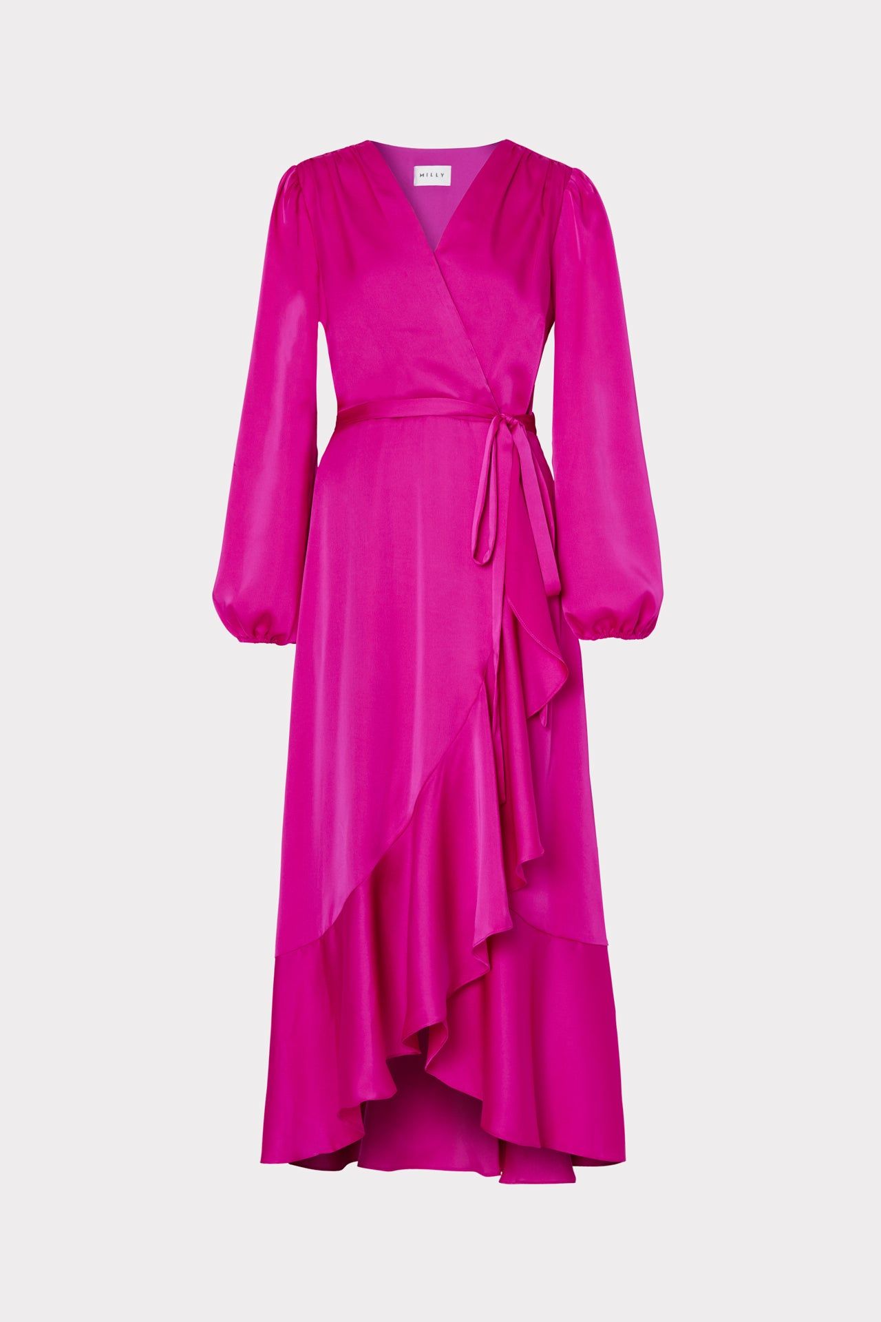Halley Satin Dress sold by Milly