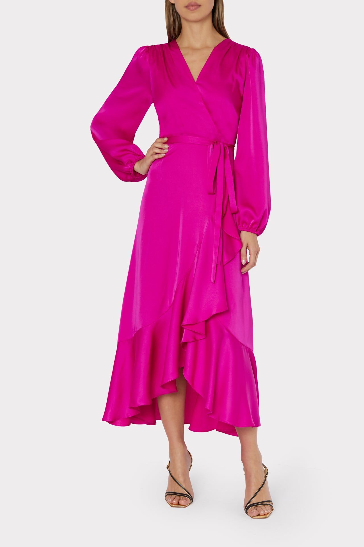 Halley Satin Dress sold by Milly product image thumbnail 2
