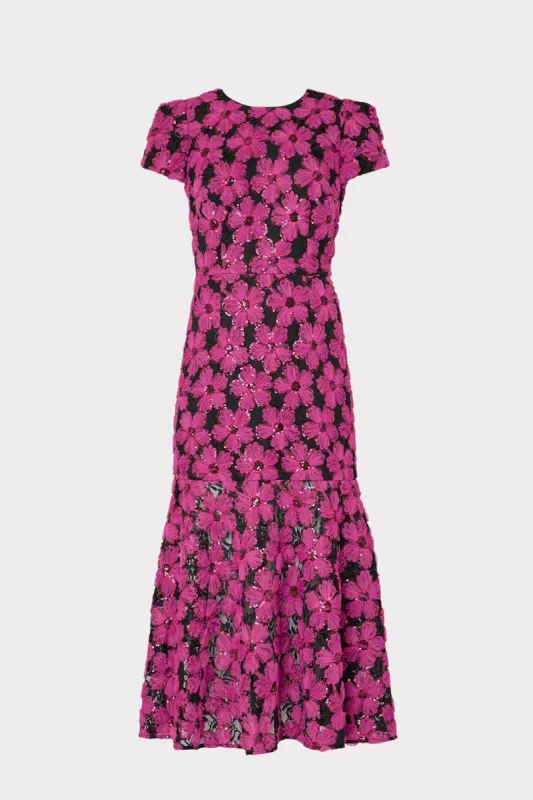 Tahlia Tulle Embroidery Dress sold by Milly