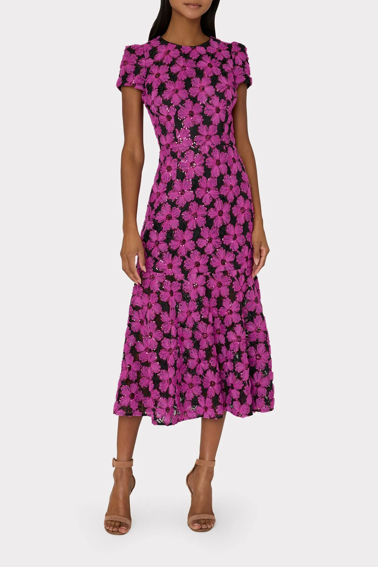 Tahlia Tulle Embroidery Dress sold by Milly product image thumbnail 2