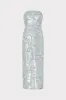 Floral Embroidery Mesh Sequin Midi Dress sold by Milly