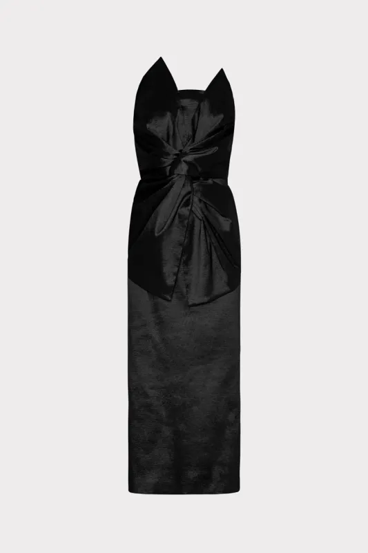 Harlow Bow Taffeta Strapless Dress sold by Milly