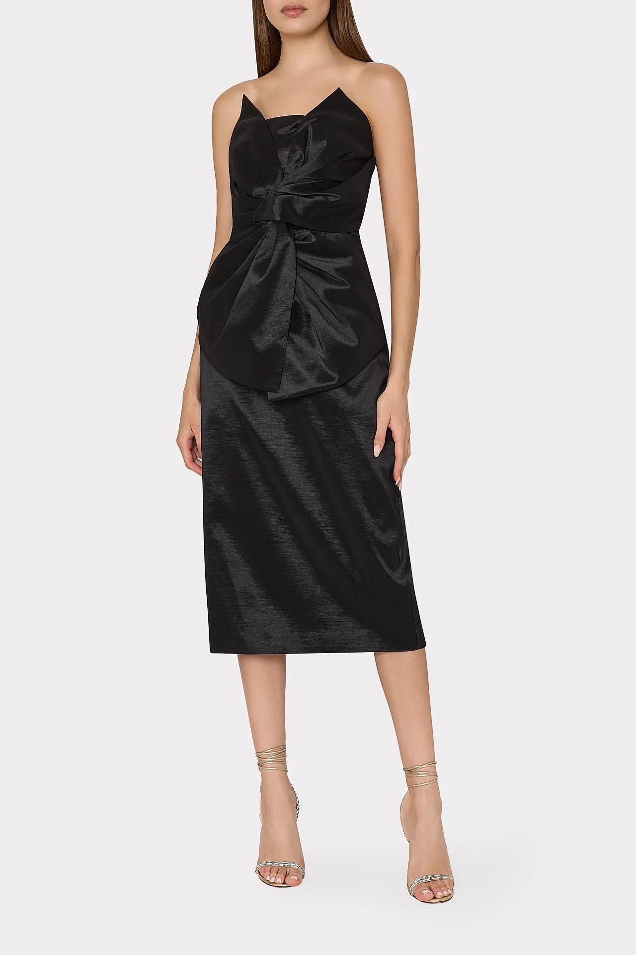 Harlow Bow Taffeta Strapless Dress sold by Milly product image thumbnail 2