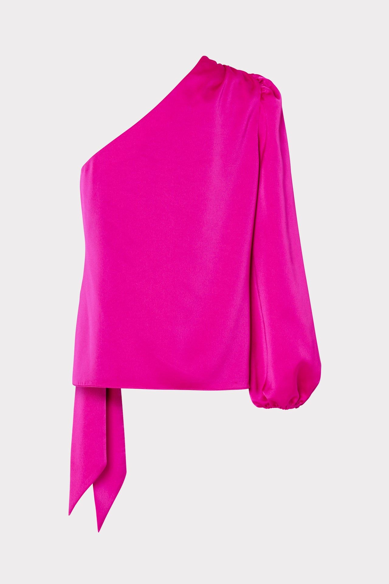 Hellena Satin One Shoulder Top sold by Milly product image thumbnail 4