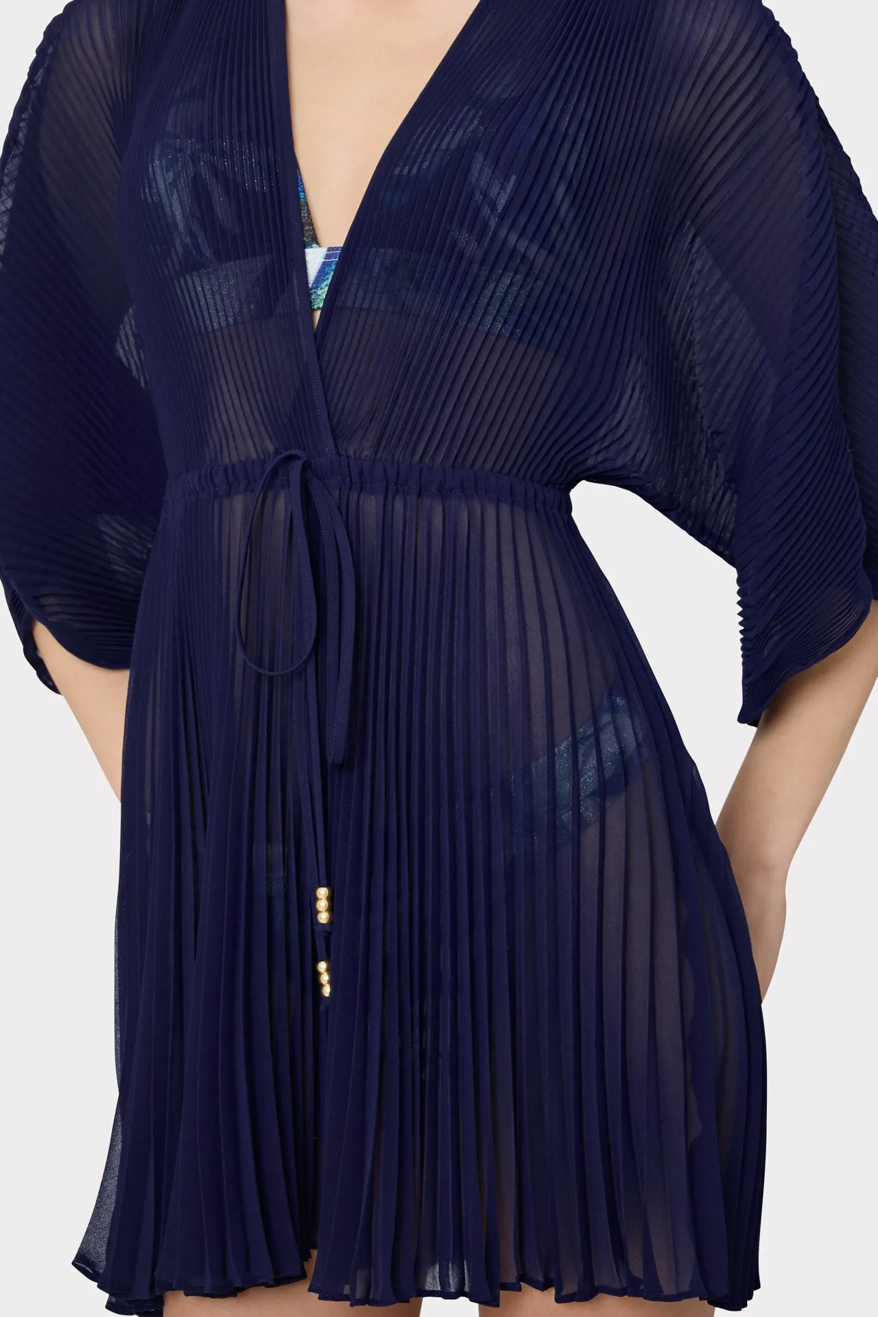 Solid Chiffon Tie Cover-Up sold by Milly product image thumbnail 4