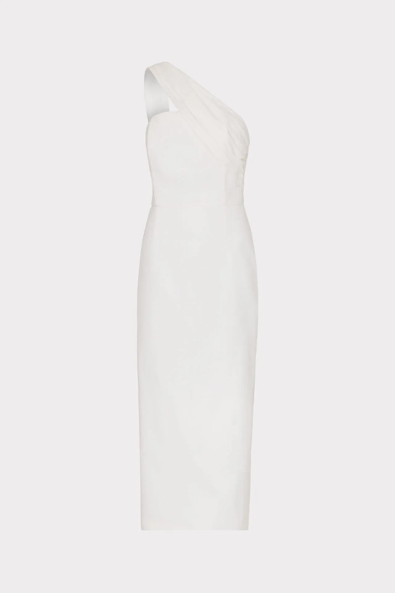 Draped One Shoulder Linen Dress sold by Milly