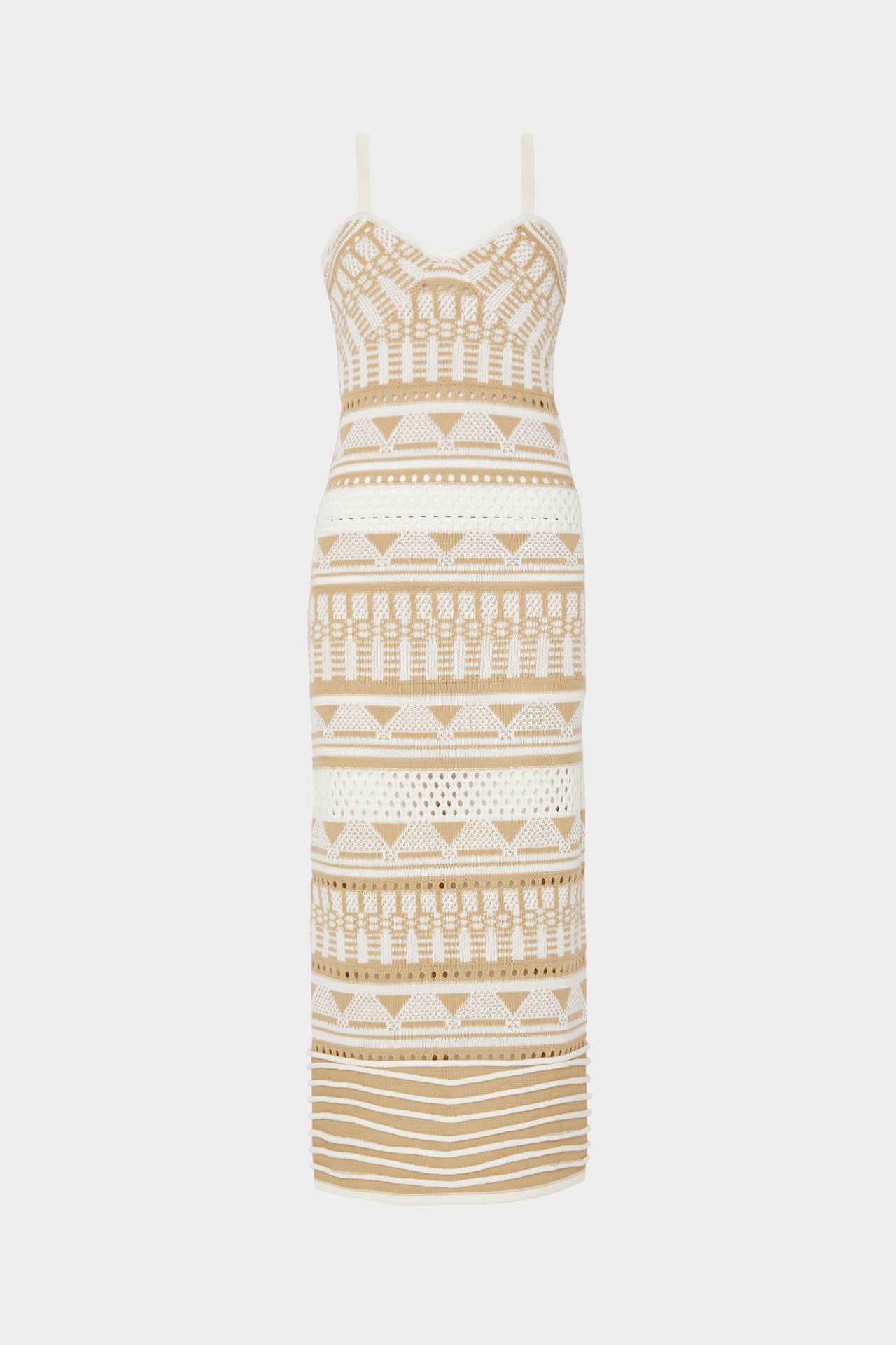 Geo Jacquard Midi Tank Dress sold by Milly