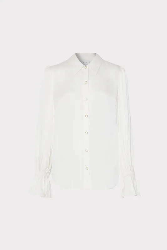 Lacey Silk Top sold by Milly