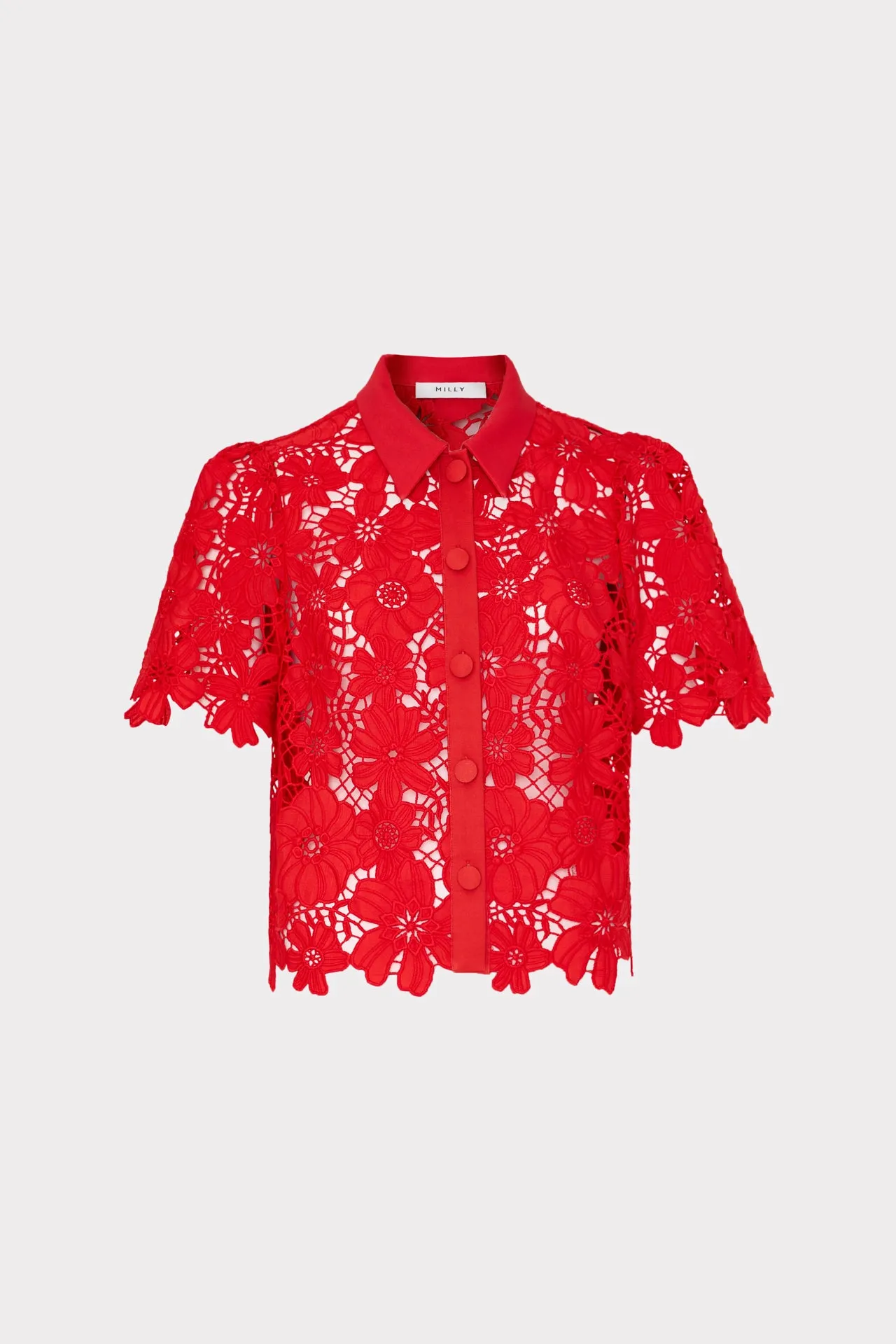 Addison Roja Lace Top sold by Milly