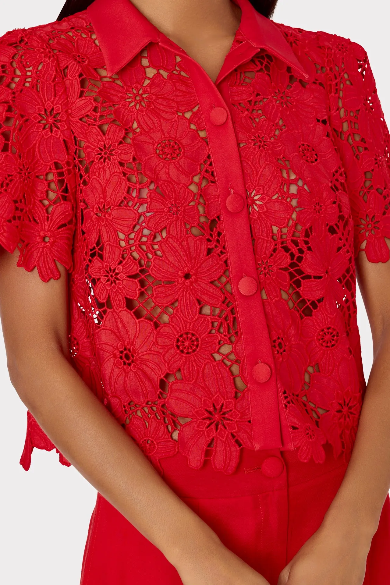 Addison Roja Lace Top sold by Milly product image thumbnail 3