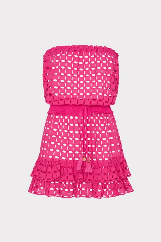 Verity Cotton Eyelet Dress sold by Milly